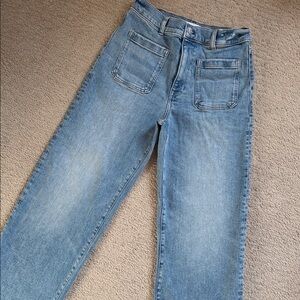 Madewell Emmitt Classic Blue Wide Leg Women's Jeans